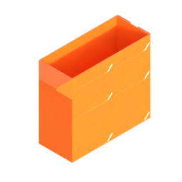 Render of MODULITH 185 Classic Drawer - 1W-3H
